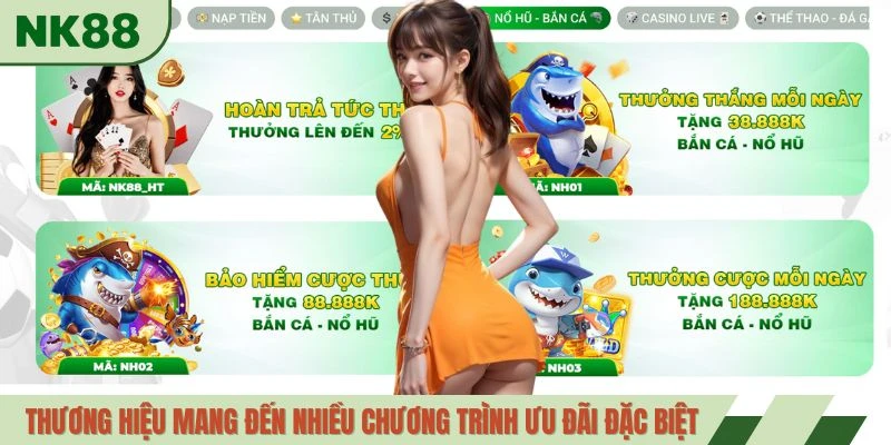 Thương hiệu mang đến nhiều chương trình ưu đãi đặc biệt