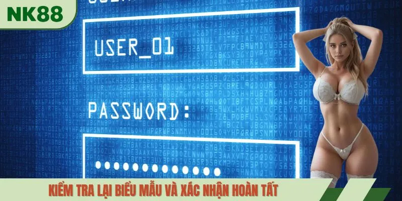 Kiểm tra lại biểu mẫu và xác nhận hoàn tất